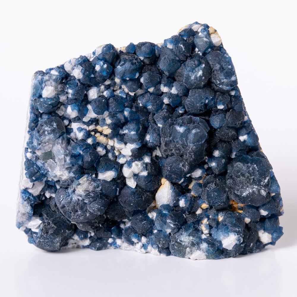 Deep Blueberry Fluorite Crystal Cluster from Fujian Provence, China